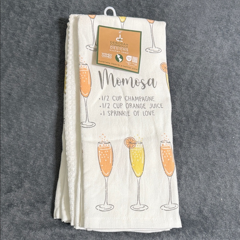 Mimosa Kitchen Towel - Orange and Yellow
